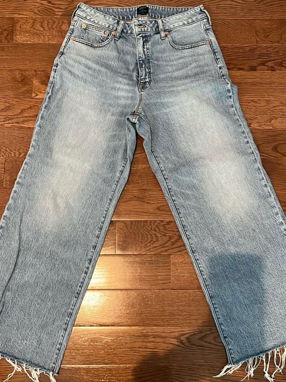 J. Crew Women's Light Wash Cropped Straight Jeans